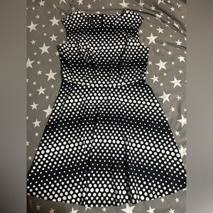 Alyx Black with White Polka Dots Dress